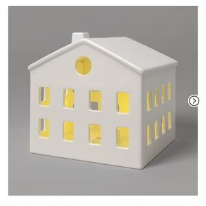 White Ceramic LED Townhome Christmas - Threshold